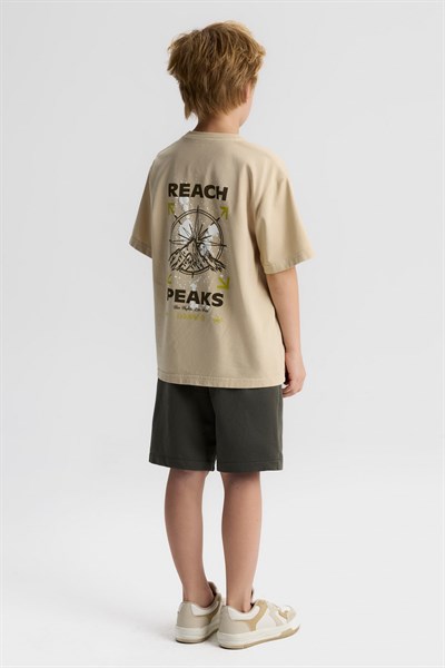 Nk Erkek Çocuk Peack Tshirt 8-14 Yaş Bej