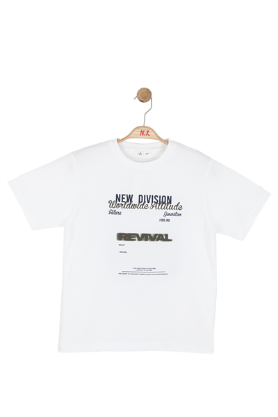 Nk Erkek Çocuk Ready Tshirt 8-14 Yaş Ekru