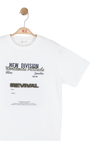 Nk Erkek Çocuk Ready Tshirt 8-14 Yaş Ekru