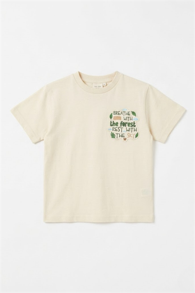 Nk Erkek Çocuk Rest Tshirt 4-8 Yaş Krem