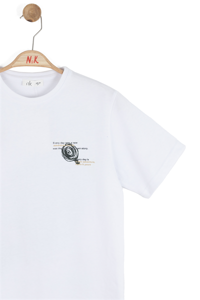 Nk Erkek Çocuk Run Tshirt 8-14 Yaş Beyaz