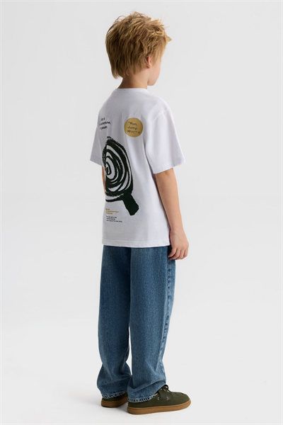 Nk Erkek Çocuk Run Tshirt 8-14 Yaş Beyaz