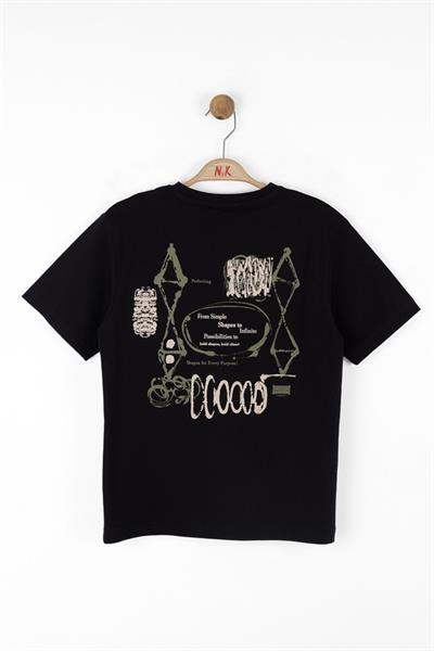 Nk Erkek Çocuk Simple Tshirt 8-14 Yaş Siyah