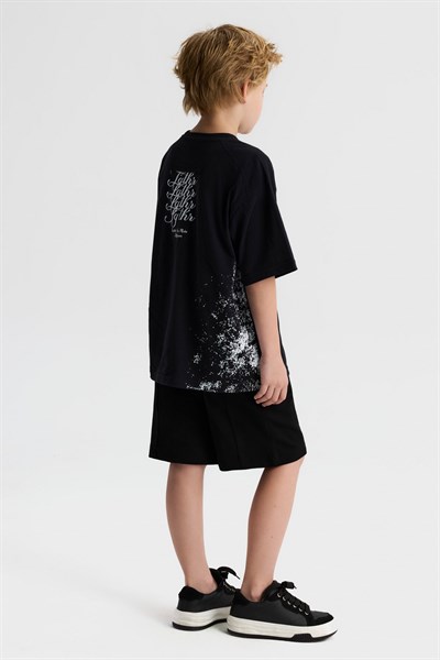 Nk Erkek Çocuk Spray Tshirt 8-14 Yaş Siyah