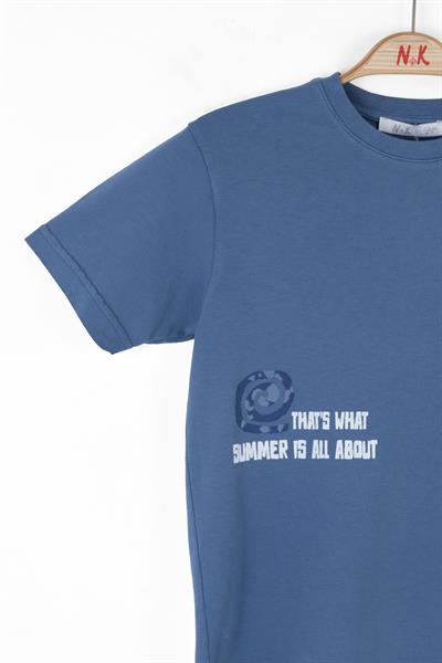 Nk Erkek Çocuk Summer Tshirt 4-8 Yaş İndigo