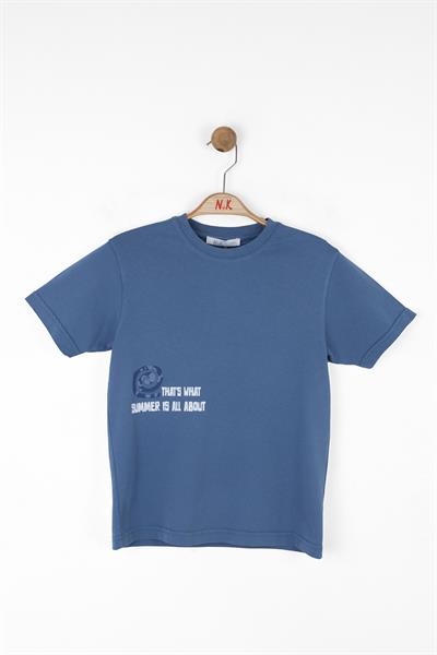 Nk Erkek Çocuk Summer Tshirt 4-8 Yaş İndigo