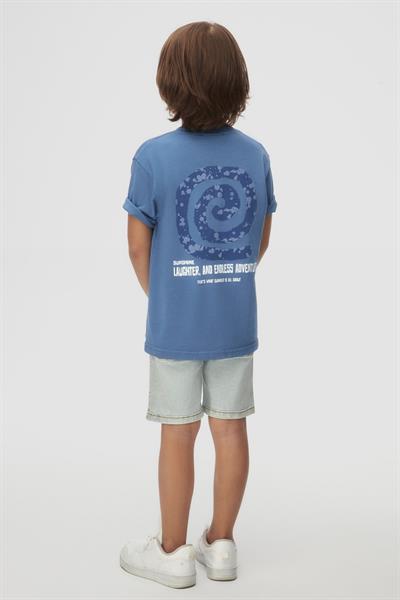 Nk Erkek Çocuk Summer Tshirt 4-8 Yaş İndigo