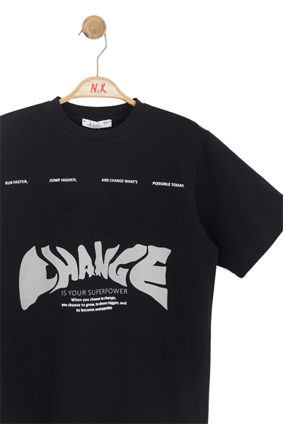 Nk Erkek Çocuk Süperpover Tshirt 8-14 Yaş Siyah