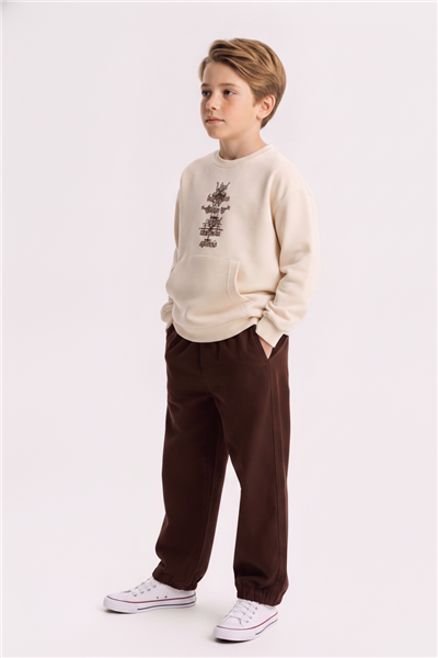 Nk Erkek Çocuk Symbol Sweat 8-14 Yaş Ekru