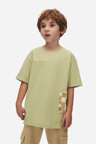 Nk Erkek Çocuk Touch Tshirt 4-8 Yaş Yeşil