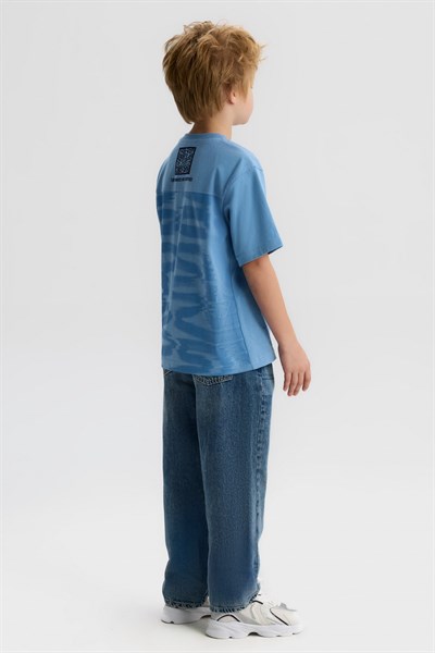 Nk Erkek Çocuk Turn Tshirt 8-14 Yaş Mavi
