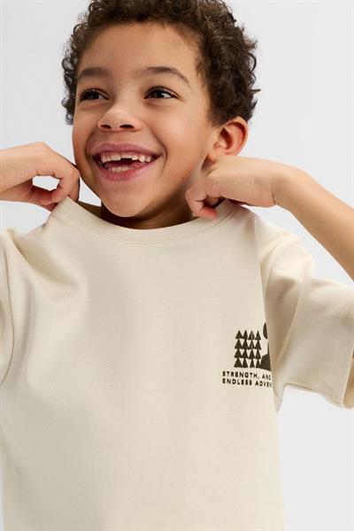 Nk Erkek Çocuk Üsküp Tshirt 4-8 Yaş Krem-Haki