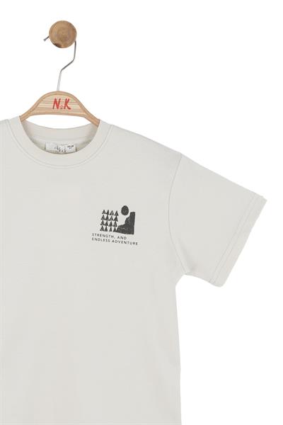 Nk Erkek Çocuk Üsküp Tshirt 4-8 Yaş Krem-Haki