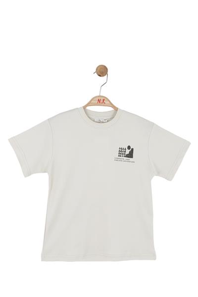 Nk Erkek Çocuk Üsküp Tshirt 4-8 Yaş Krem-Haki