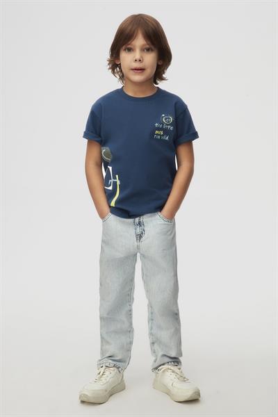 Nk Erkek Çocuk Wild Tshirt 4-8 Yaş İndigo