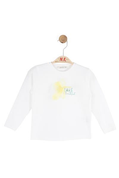 Nk Kız Bebek Beautıful Sweatshirt 1-4 Yaş Ekru
