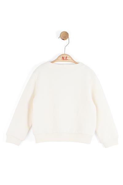Nk Kız Bebek Kite Sweatshirt 1-4 Yaş Krem