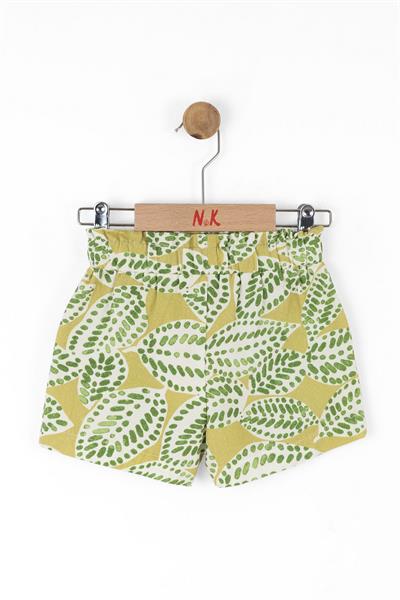 Nk Kız Bebek Leaf Şort 1-4 Yaş Yeşil