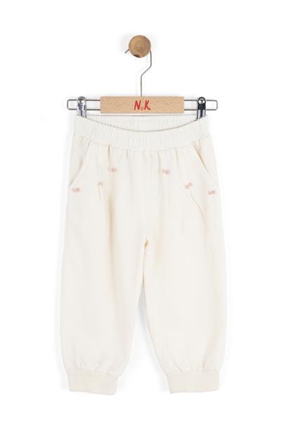 Nk Kız Bebek Little Pantolon 1-4 Yaş Krem