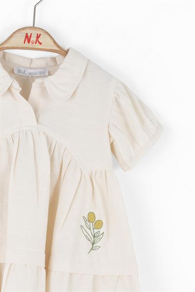 Nk Kız Bebek Marshmallow Elbise 1-4 Yaş Krem