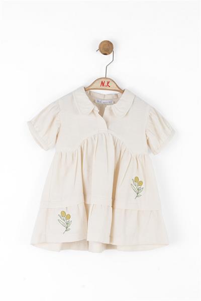 Nk Kız Bebek Marshmallow Elbise 1-4 Yaş Krem