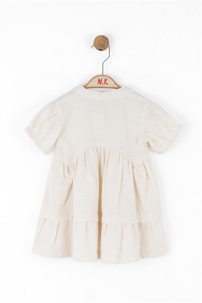 Nk Kız Bebek Marshmallow Elbise 1-4 Yaş Krem