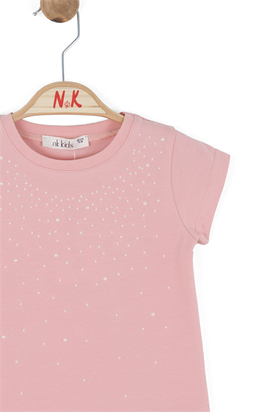 Nk Kız Bebek Pearl Tshirt 1-4 Yaş Pembe