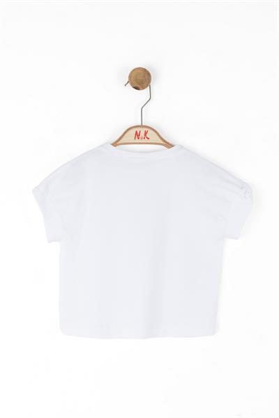 Nk Kız Bebek Salıncaklı Tshirt 1-4 Yaş Ekru