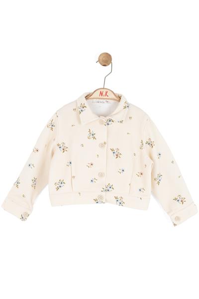 Nk Kız Bebek Spring Ceket 1-4 Yaş Krem