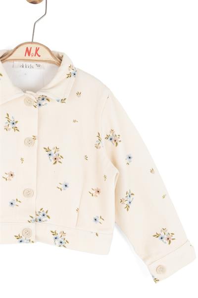 Nk Kız Bebek Spring Ceket 1-4 Yaş Krem