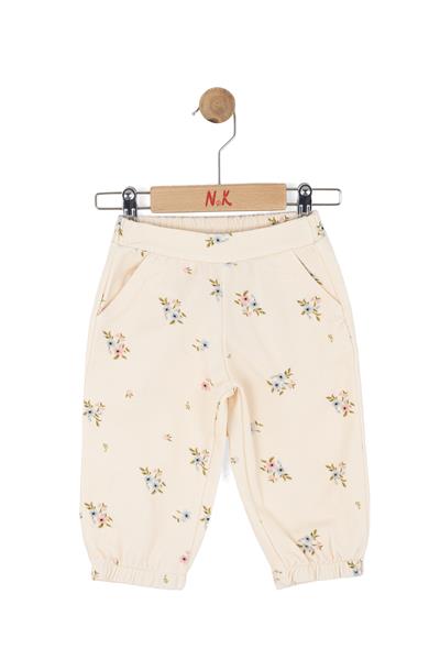 Nk Kız Bebek Spring Pantolon 1-4 Yaş Krem