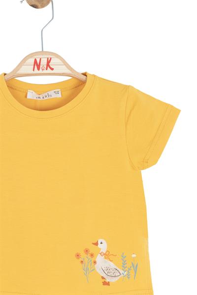 Nk Kız Bebek Sunflower Tshirt 1-4 Yaş Sarı