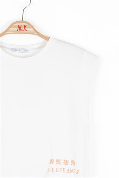 Nk Kız Çocuk Anew Tshirt 8-16 Yaş Ekru