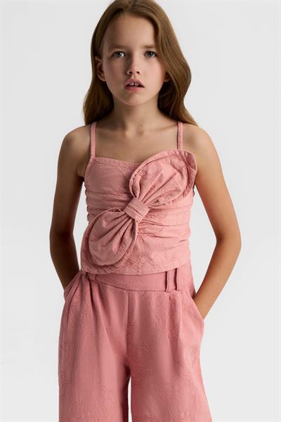 Nk Kız Çocuk Azra Crop 8-14 Yaş Gül Kurusu