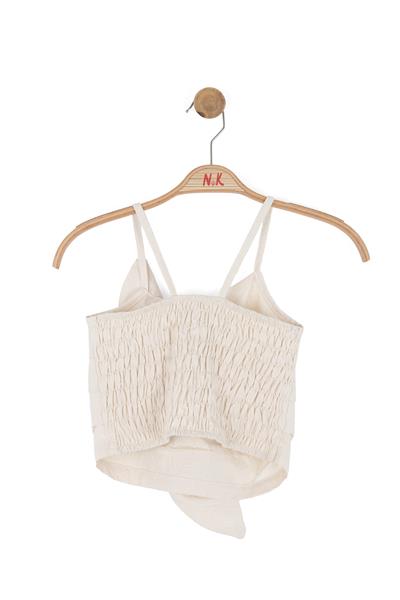 Nk Kız Çocuk Azra Crop 8-14 Yaş Krem