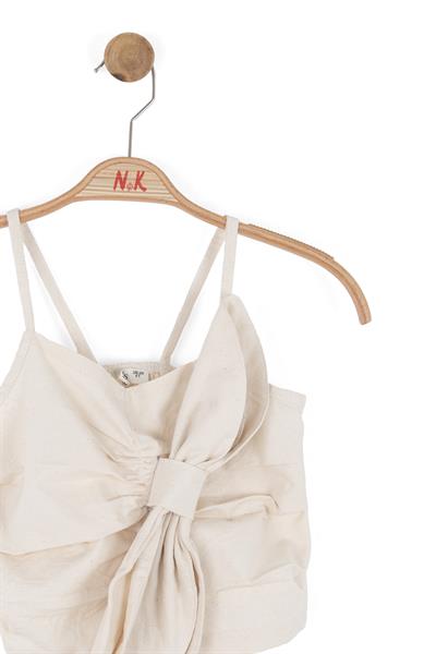 Nk Kız Çocuk Azra Crop 8-14 Yaş Krem