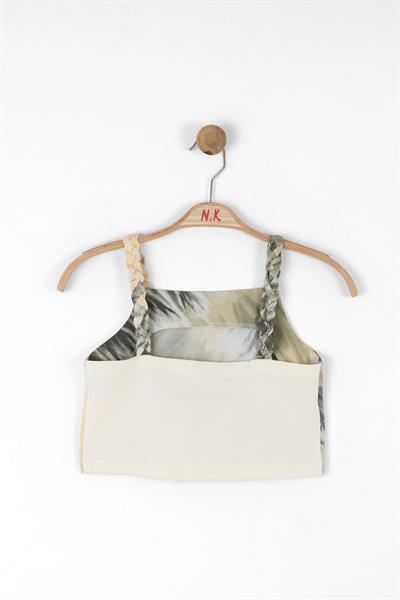Nk Kız Çocuk Batik Crop 8-14 Yaş Haki
