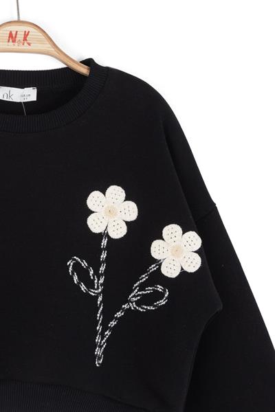 Nk Kız Çocuk Beverly Sweartshirt 8-14 Yaş Siyah