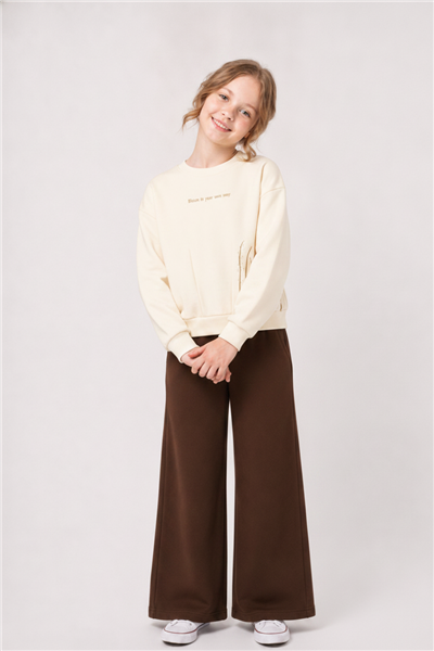 Nk Kız Çocuk Bloom Sweat 8-14 Yaş Krem