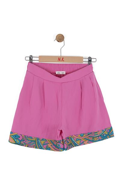 Nk Kız Çocuk Boho Şort 8-14 Yaş Fuşya