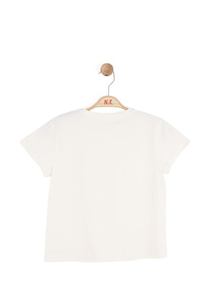 Nk Kız Çocuk Butterfly Tshirt 8-14 Yaş Krem-Kahve