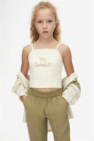 Nk Kız Çocuk Camelo Tshirt 8-14 Krem