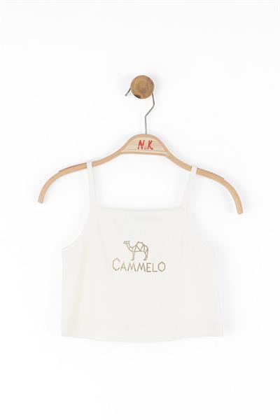Nk Kız Çocuk Camelo Tshirt 8-14 Krem