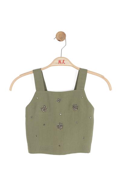 Nk Kız Çocuk Cashmere Crop 8-14 Yaş Haki