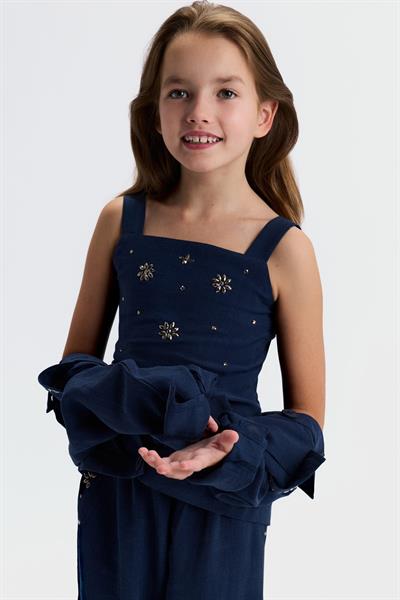 Nk Kız Çocuk Cashmere Crop 8-14 Yaş Lacivert