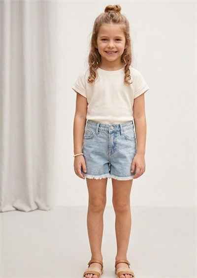Nk Kız Çocuk Diva Denim Şort 4-8 Yaş Mavi