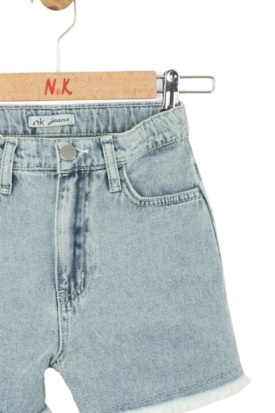 Nk Kız Çocuk Diva Denim Şort 4-8 Yaş Mavi