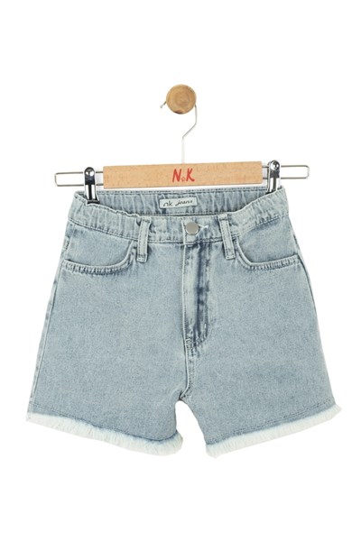 Nk Kız Çocuk Diva Denim Şort 4-8 Yaş Mavi