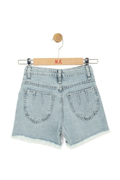 Nk Kız Çocuk Diva Denim Şort 4-8 Yaş Mavi