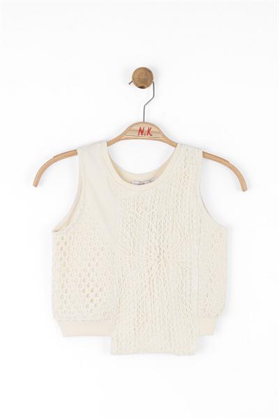 Nk Kız Çocuk Earty Bluz 8-14 Yaş Krem